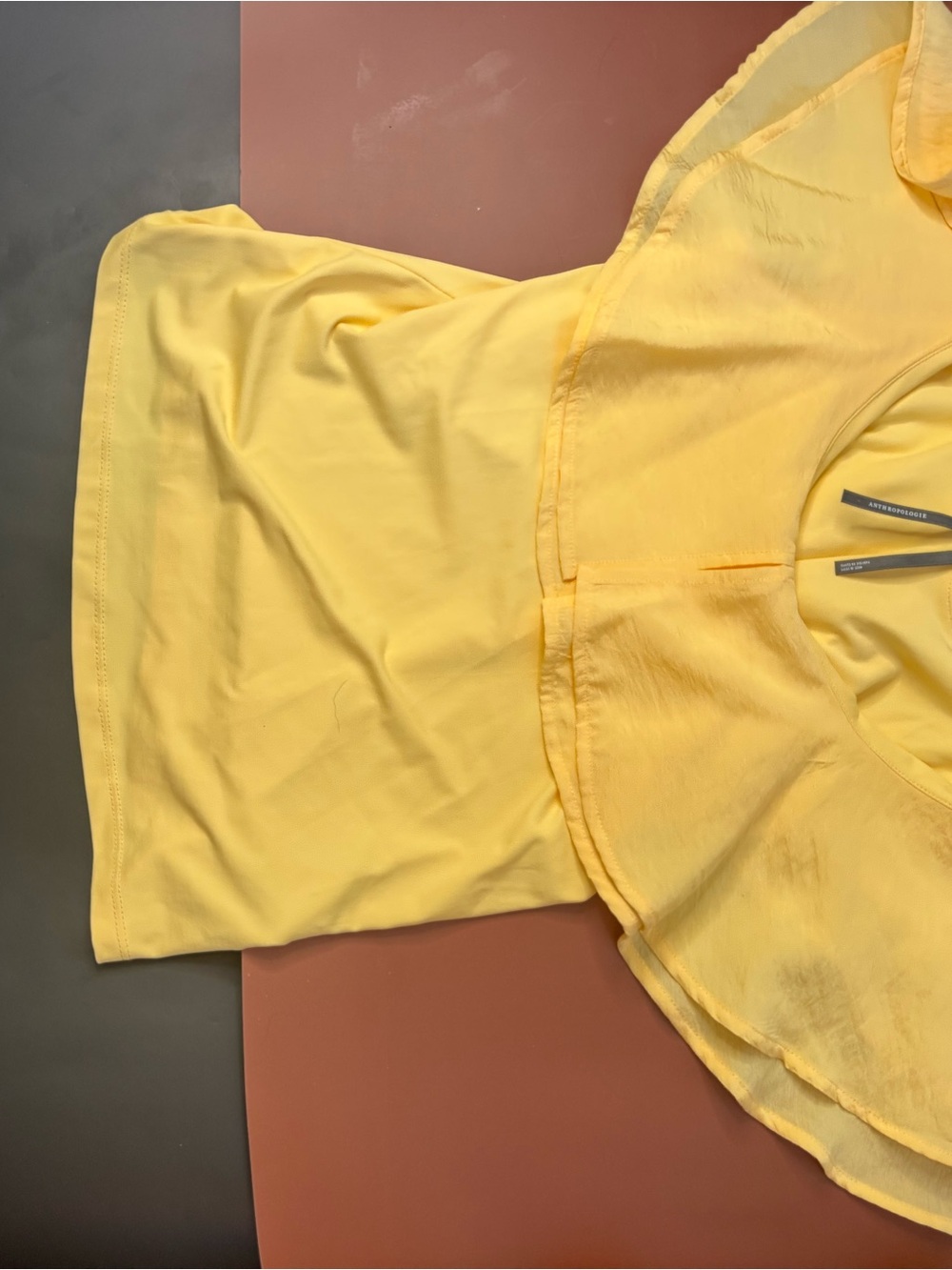 Lightweight Yellow Ruffle Sleeve Women's Top
